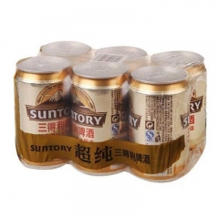三得利(SUNTORY)啤酒  超纯拉罐六连包330ml*6/组